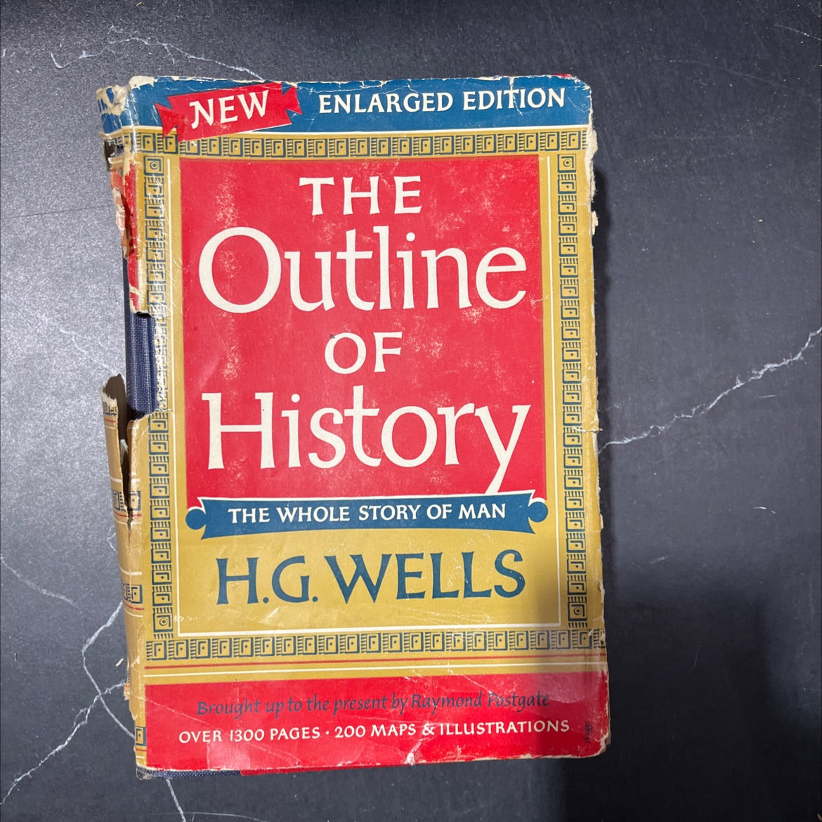 the outline of history being a plain history of life and mankind book, by h. g. wells, 1949 Hardcover image 1