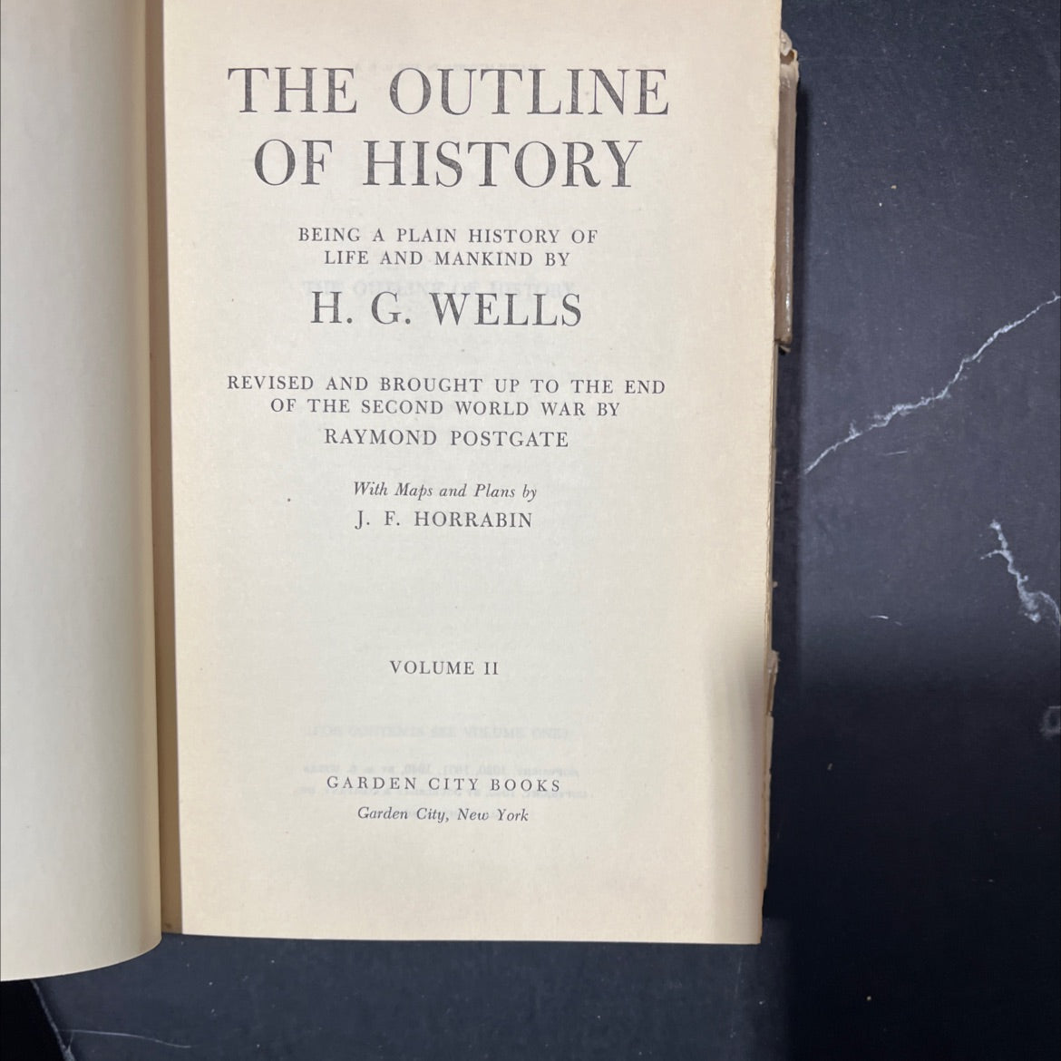 the outline of history being a plain history of life and mankind book, by h. g. wells, 1949 Hardcover image 2