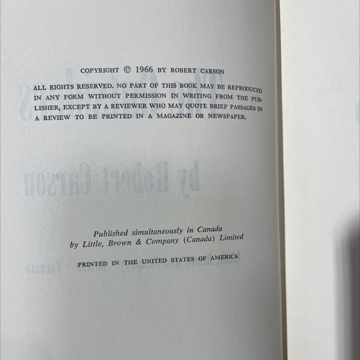 the outsiders book, by robert carson, 1966 Hardcover image 3