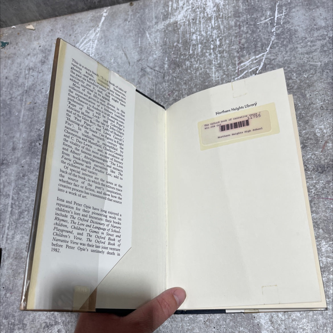 the oxford book of narrative verse book, by Iona and Peter Opie, 1983 Hardcover image 4