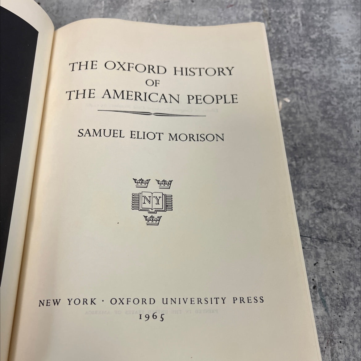 the oxford history of the american people book, by samuel eliot morison, 1965 Hardcover image 2