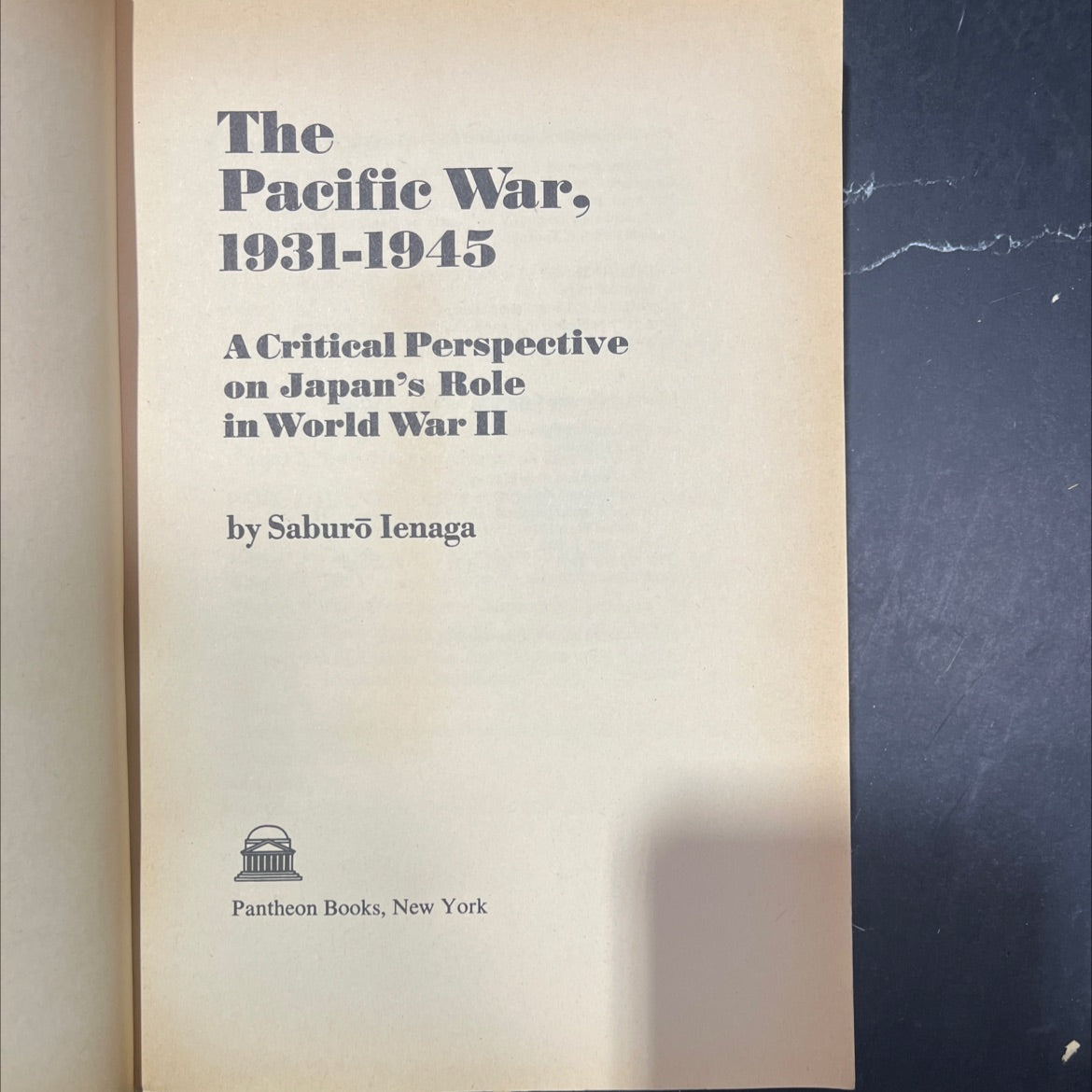 the pacific war, 1931-1945 a critical perspective on japan's role in world war ii book, by saburo ienaga, 1978 Paperback image 2