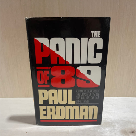 the panic of '89 book, by paul erdman, 1987 Hardcover image 1