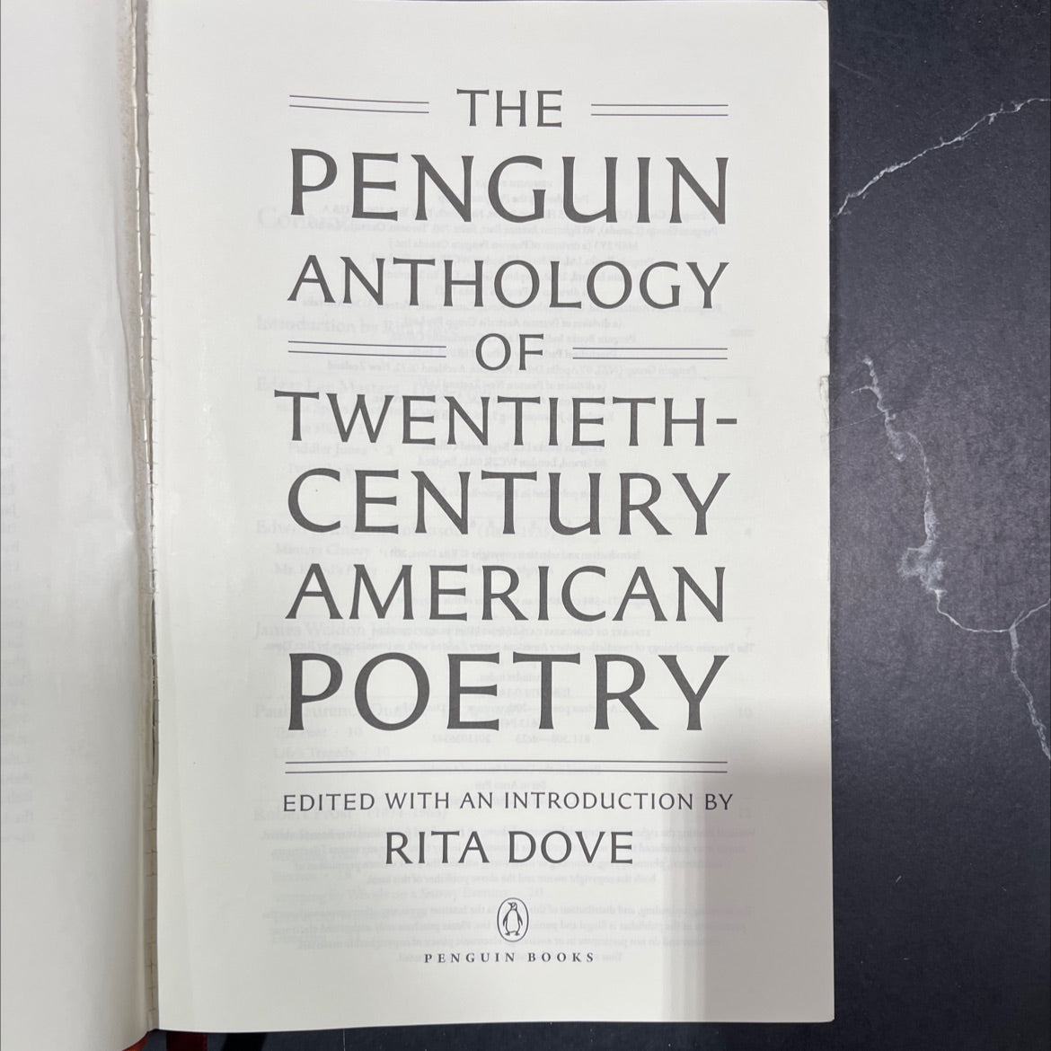 the penguin anthology of twentieth-century american poetry book, by Rita Dove, 2011 Hardcover image 2