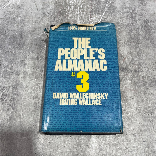 the people's almanac #3 book, by David Wallechinsky, Irving Wallace, 1981 Hardcover image 1