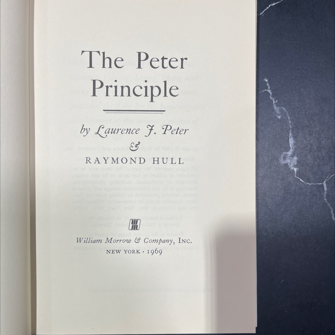 the peter principle book, by laurence f. peter & raymond hull, 1969 Hardcover image 2