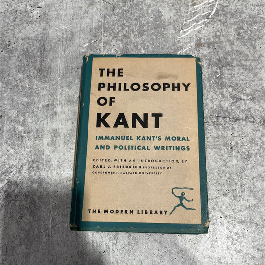 the philosophy of kant immanuel kant's moral and political writings book, by immanuel kant, 1949 Hardcover image 1