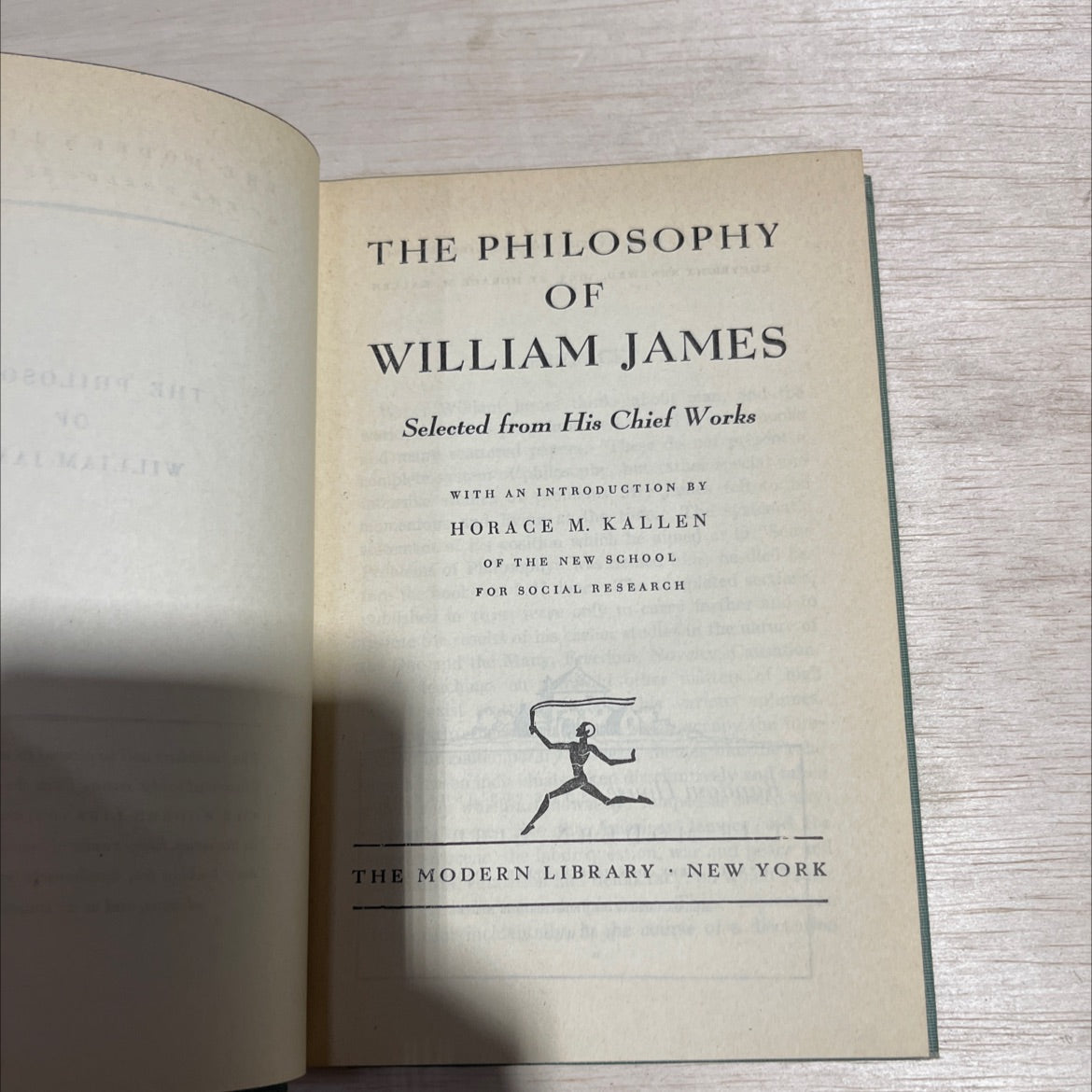 the philosophy of william james selected from his chief works book, by william james, 1953 Hardcover image 2