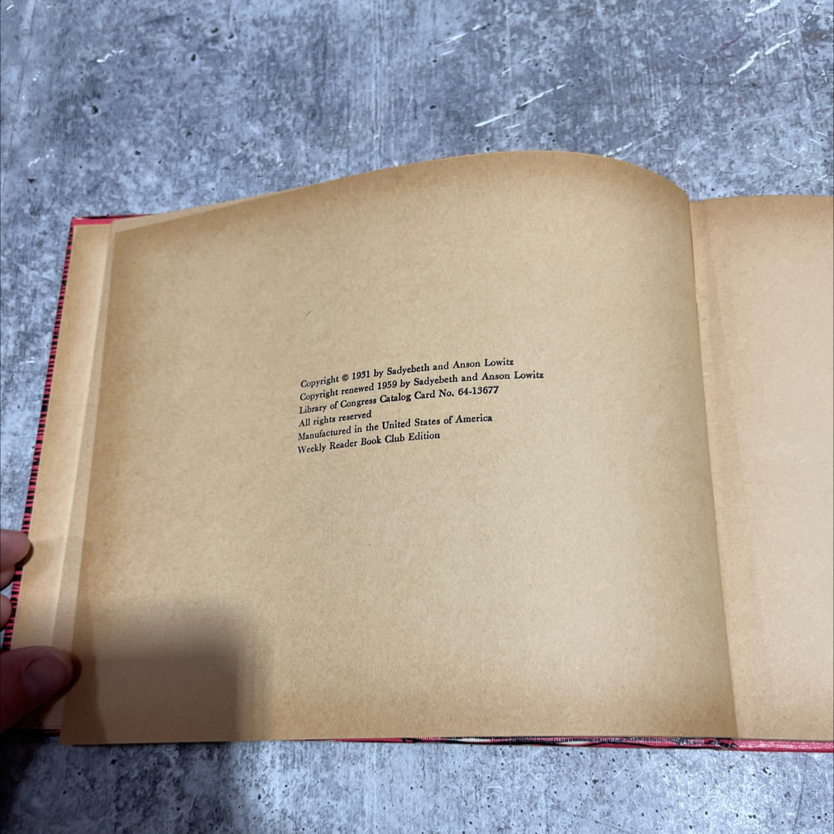 the pilgrims party a really truly story book, by sadyebeth & anson lowitz, 1959 Hardcover image 3