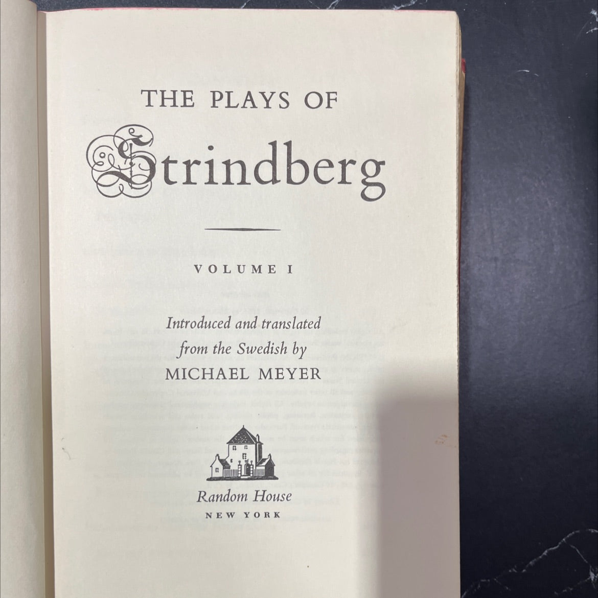 the plays of strindberg volume i book, by michael meyer, 1964 Hardcover image 2