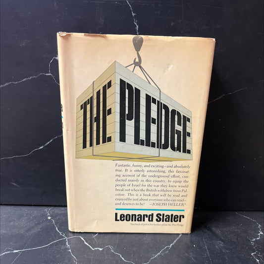 SIGNED the pledge book, by leonard slater, 1970 Hardcover, Vintage image 1