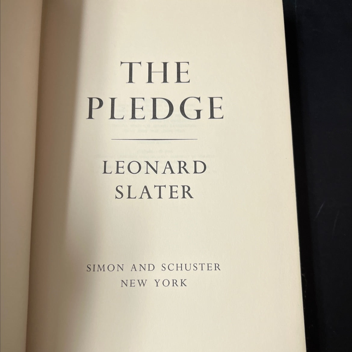 SIGNED the pledge book, by leonard slater, 1970 Hardcover, Vintage image 2