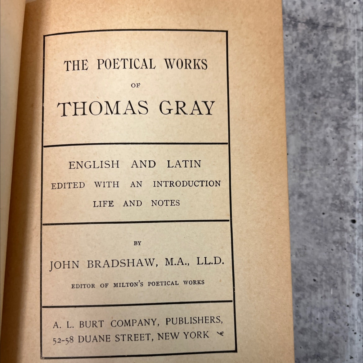the poetical works of thomas gray book, by thomas gray, Unknown Hardcover image 3