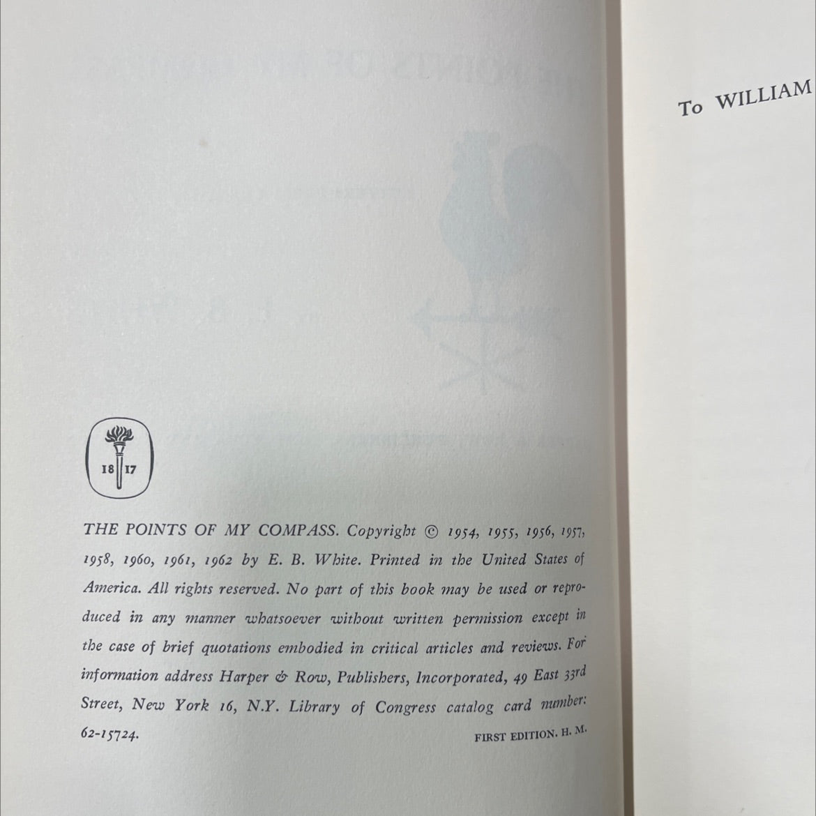 the points of my compass letters from the east, the west, by the north, the south book, by e. b. white, 1962 Hardcover, image 3