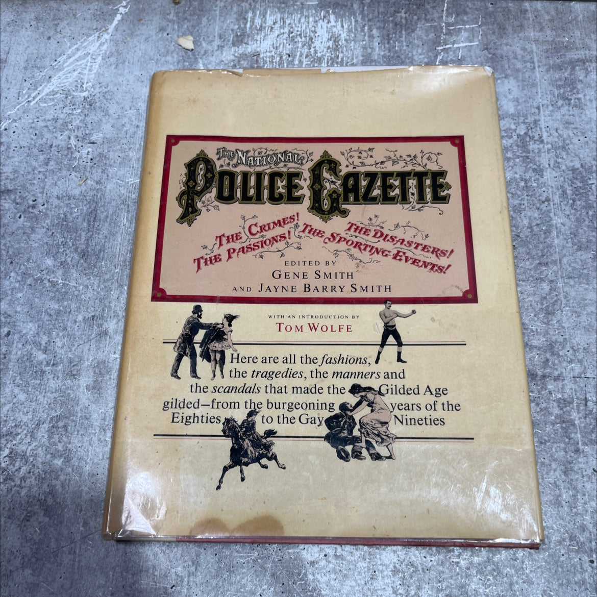 the police gazette book, by Gene Smith, Jayne Barry Smith, 1972 Hardcover image 1