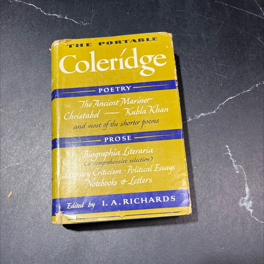 the portable coleridge book, by samuel taylor coleridge, 1950 Hardcover image 1