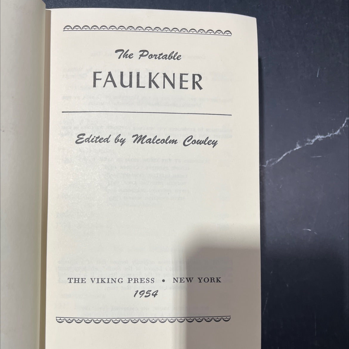 the portable faulkner book, by william faulkner, 1954 Hardcover image 2
