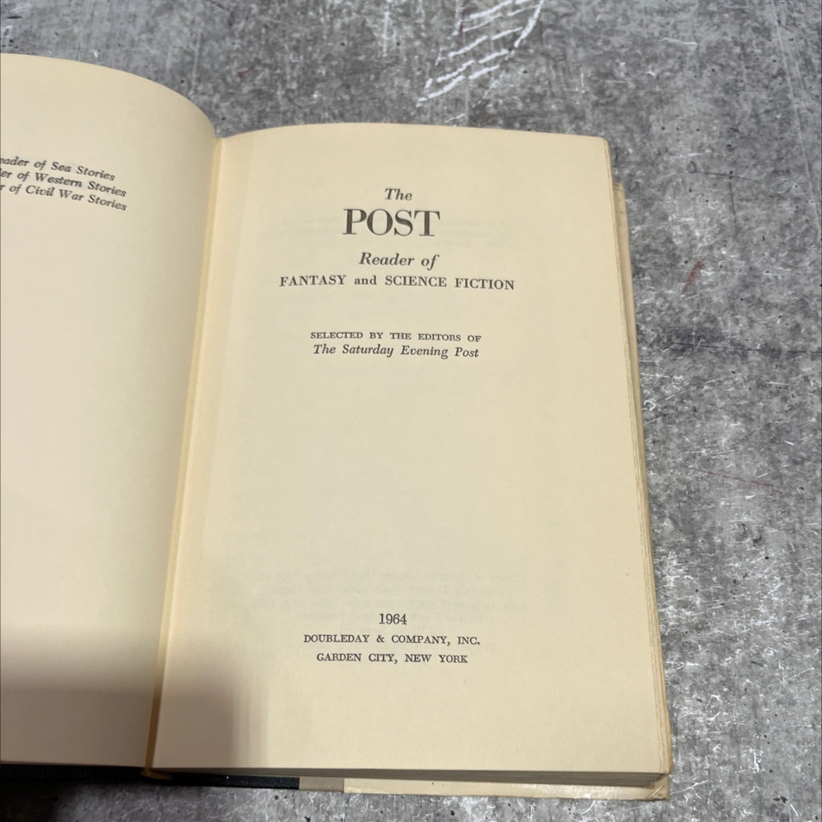 the post reader of fantasy and science fiction book, by unknown, 1964 Hardcover image 2