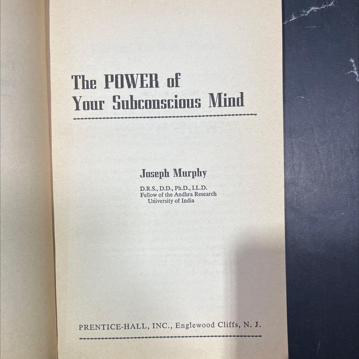 the power of your subconscious mind book, by joseph murphy, 1978 Hardcover image 2