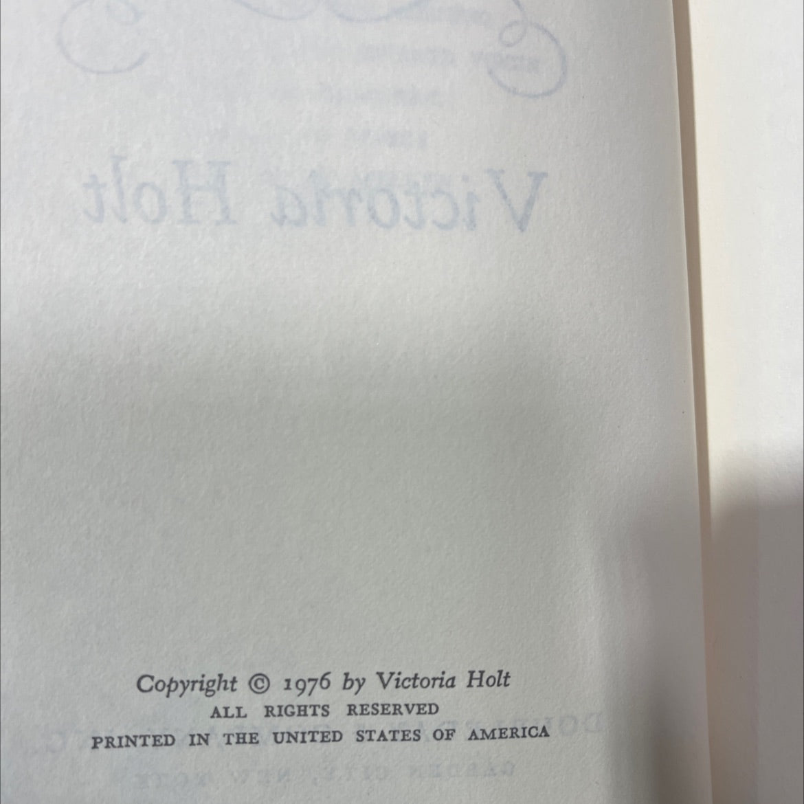 the pride of the peacock book, by victoria holt, 1976 Hardcover image 3