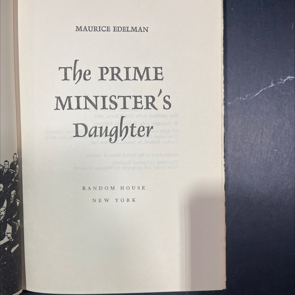 the prime minister's daughter book, by maurice edelman, 1965 Hardcover image 2