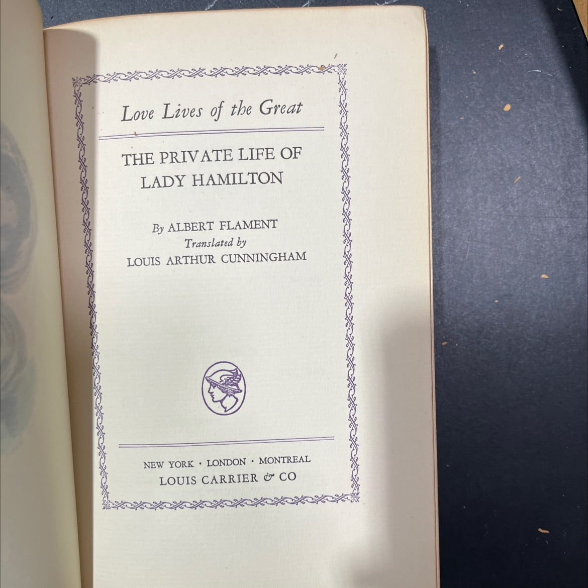the private life of lady hamilton book, by albert flament, 1929 Hardcover image 2