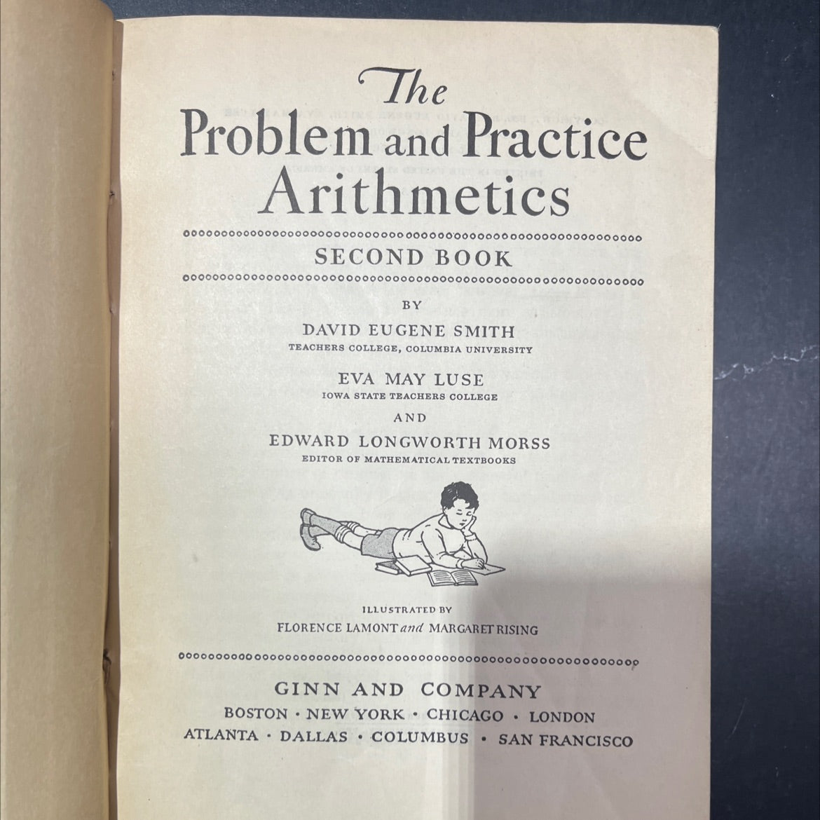 the problem and practice arithmetics second book book, by david eugene smith, eva may luse, edward longworth morss, image 2