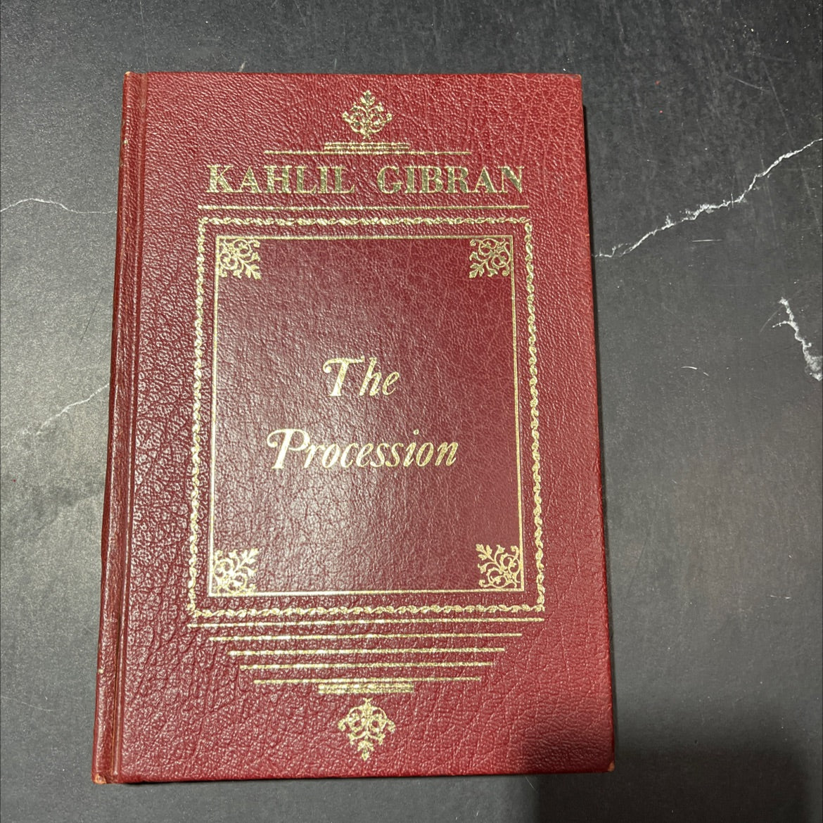 the procession book, by khalil gibran, 1958 Leather image 1