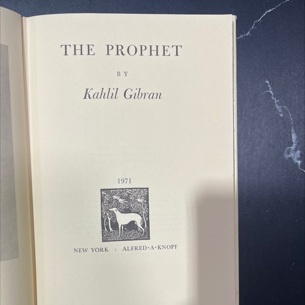 the prophet book, by Kahlil Gibran, 1971 Hardcover image 2