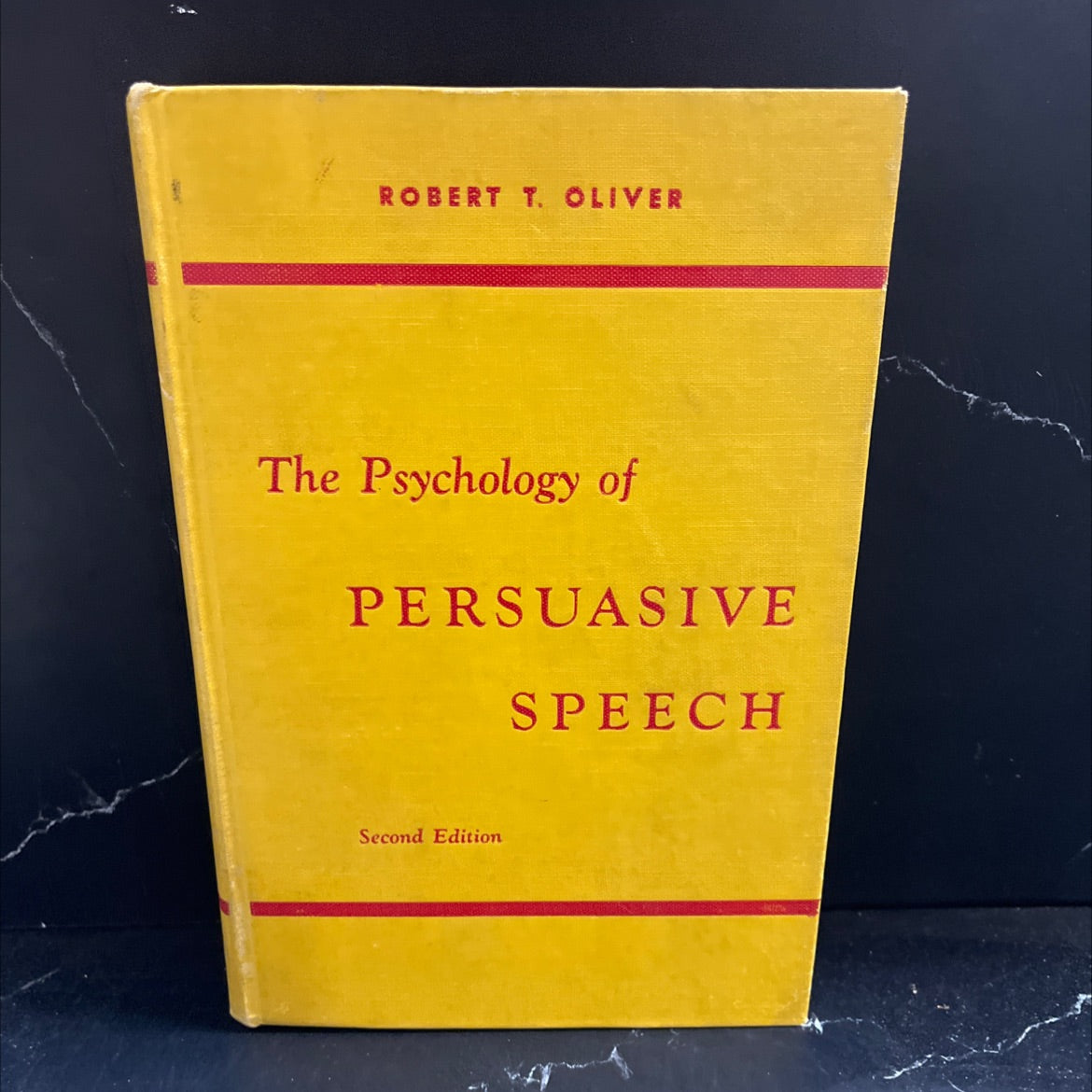 the psychology of persuasive speech book, by p. robert t. oliver, 1957 Hardcover image 1