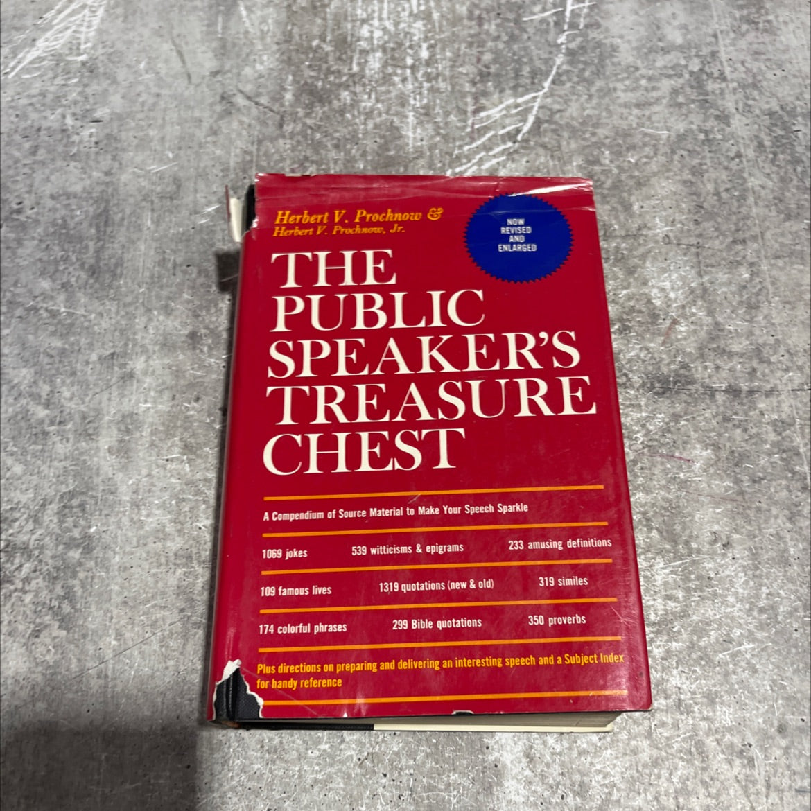 the public speaker's treasure chest book, by herbert v. prochnow and herbert v. prochnow, jr., 1964 Hardcover image 1