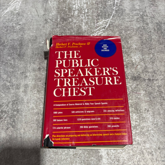 the public speaker's treasure chest book, by herbert v. prochnow and herbert v. prochnow, jr., 1964 Hardcover image 1