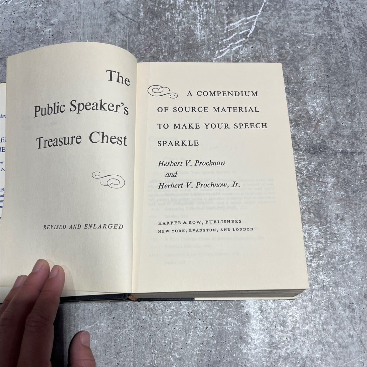 the public speaker's treasure chest book, by herbert v. prochnow and herbert v. prochnow, jr., 1964 Hardcover image 2