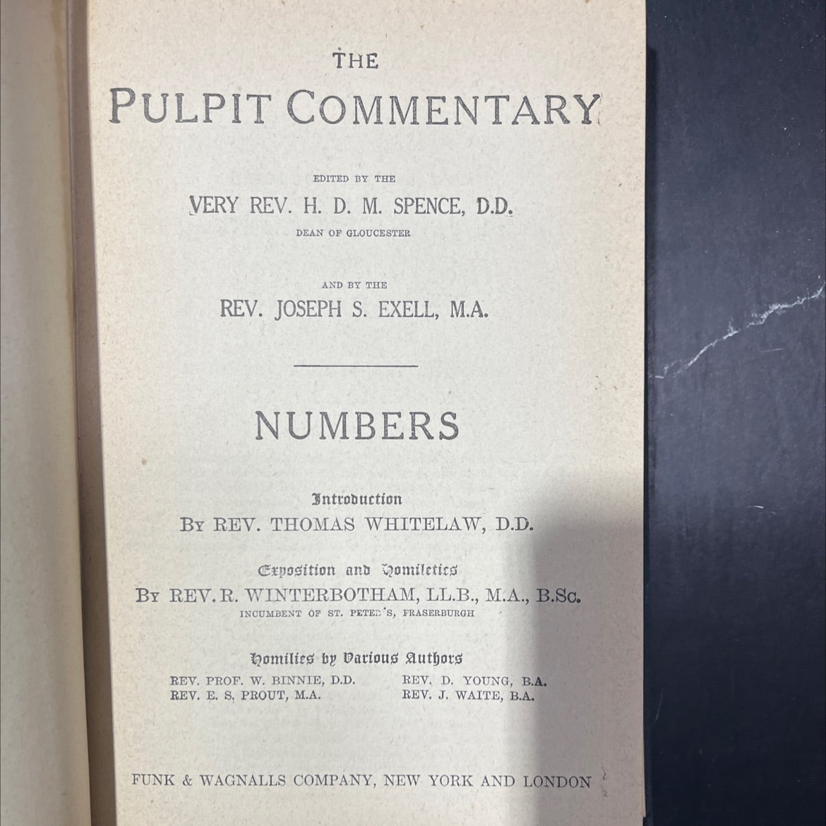 the pulpit commentary numbers book, by various authors, 1970 Hardcover image 2