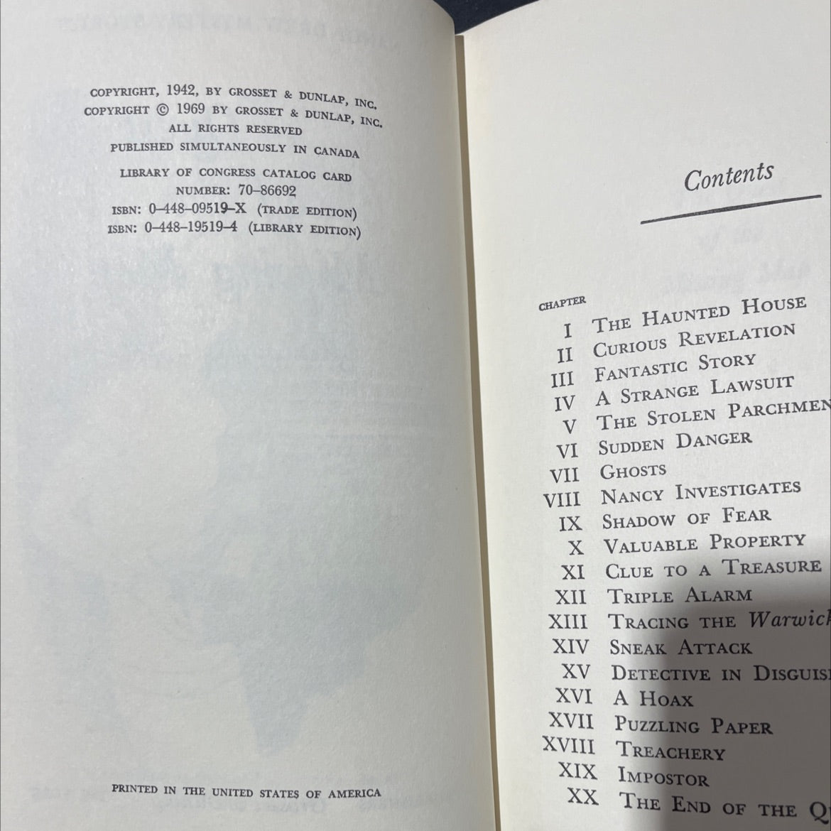 the quest of the missing map book, by carolyn keene, 1969 Hardcover image 3