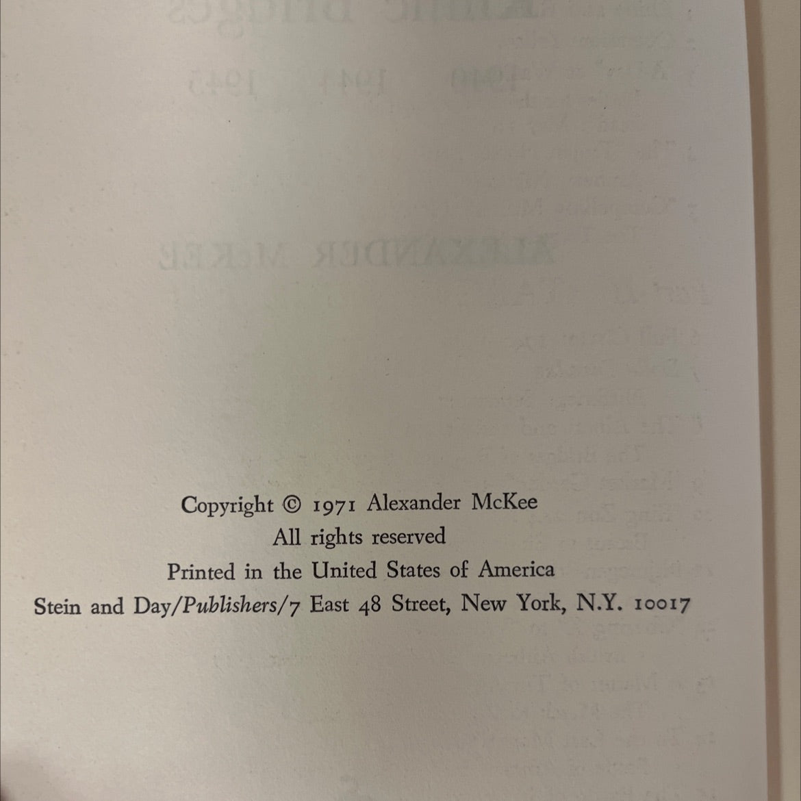 the race for the rhine bridges 1940 1944 1945 book, by alexander mckee, 1971 Hardcover, Vintage image 3