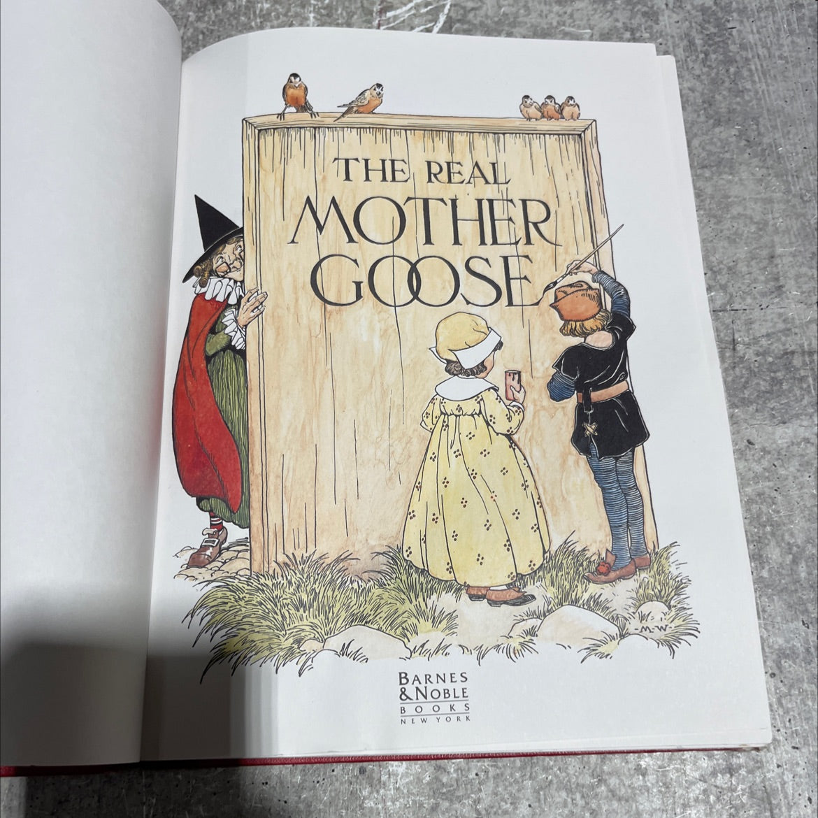 the real mother goose book, by unknown, 1992 Hardcover image 2