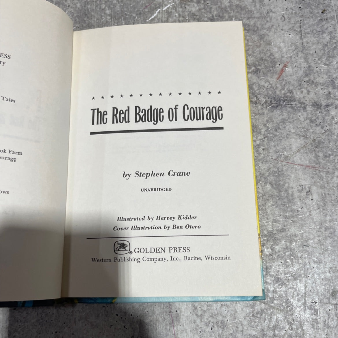 the red badge of courage book, by Stephen Crane, 1970 Hardcover image 2
