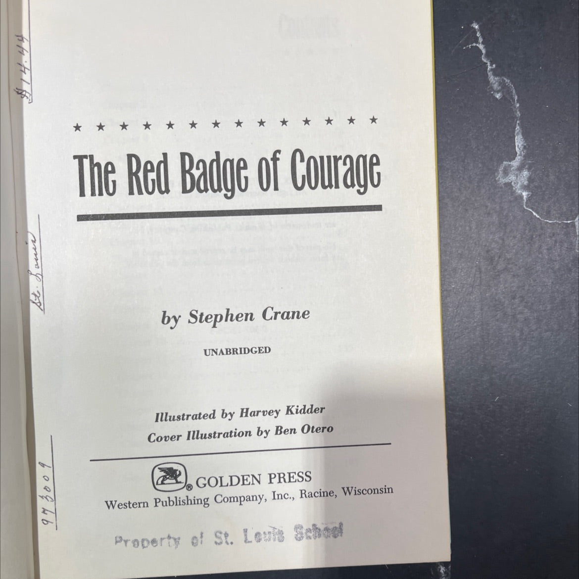 the red badge of courage book, by Stephen Crane, 1979 Hardcover image 2