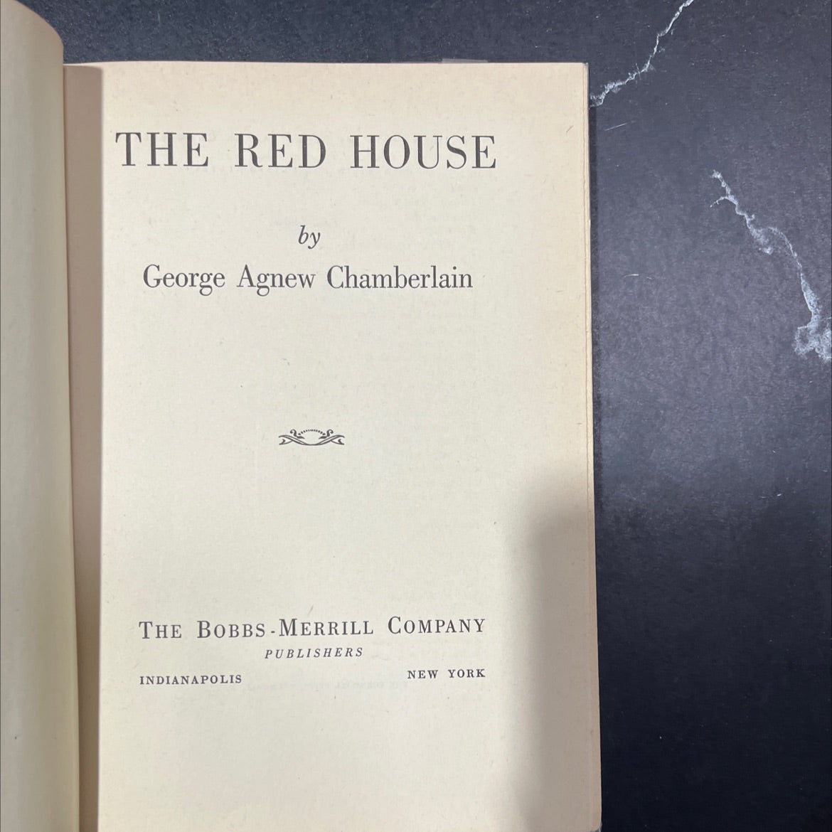 SIGNED the red house book, by george agnew chamberlain, 1945 Hardcover, First Edition, Rare, Vintage image 2