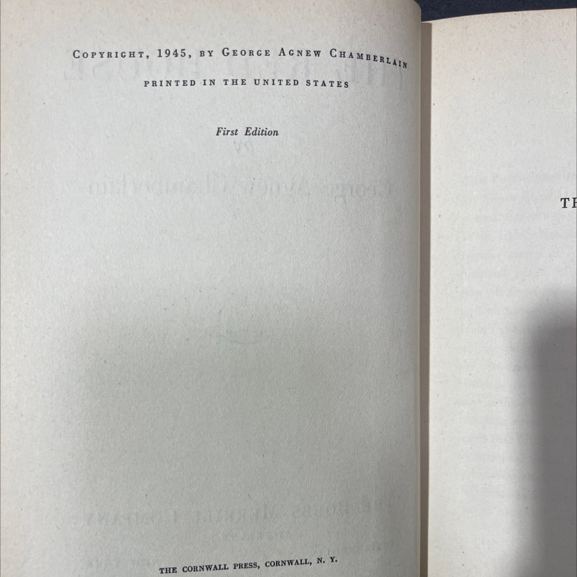 SIGNED the red house book, by george agnew chamberlain, 1945 Hardcover, First Edition, Rare, Vintage image 3
