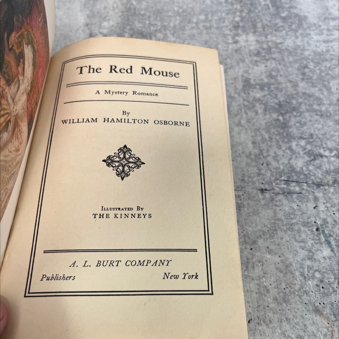 the red mouse a mystery romance book, by william hamilton osborne, 1909 Hardcover image 2