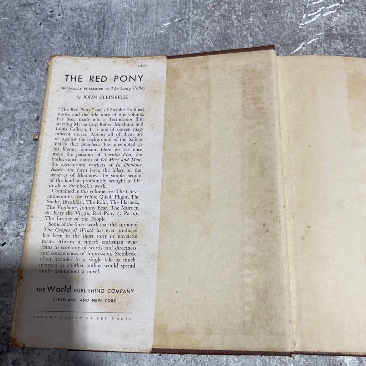 the red pony and other stories book, by john steinbeck, 1948 Hardcover image 4