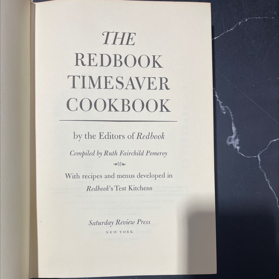 the redbook timesaver cookbook book, by editors of redbook, compiled by ruth fairchild pomeroy, 1972 Hardcover image 2