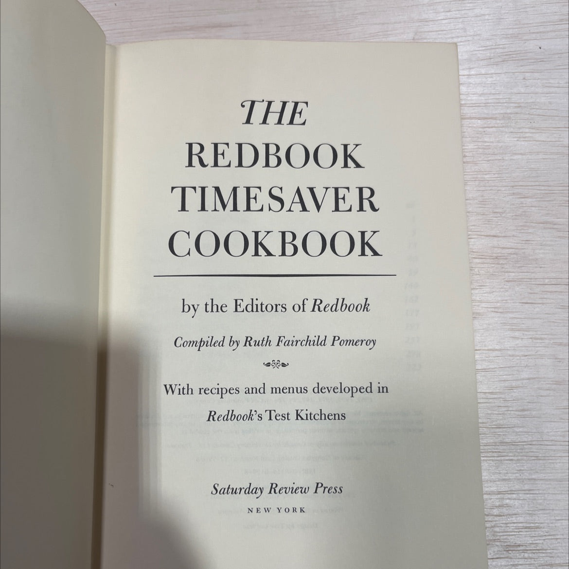the redbook timesaver cookbook book, by editors of redbook, compiled by ruth fairchild pomeroy, 1972 Hardcover image 2