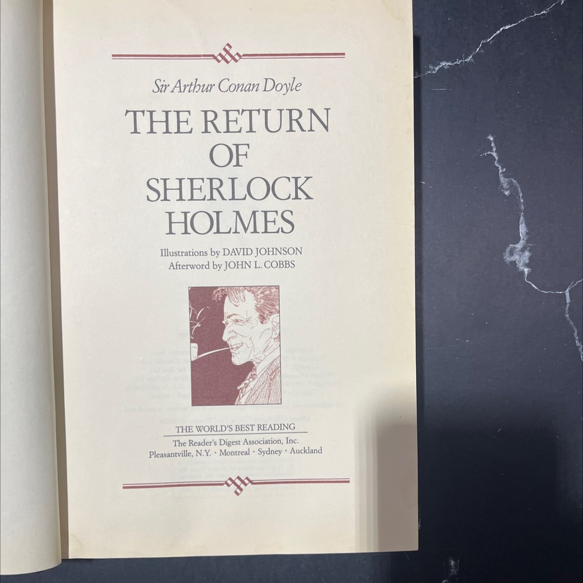 the return of sherlock holmes book, by sir arthur conan doyle, 1991 Hardcover image 2