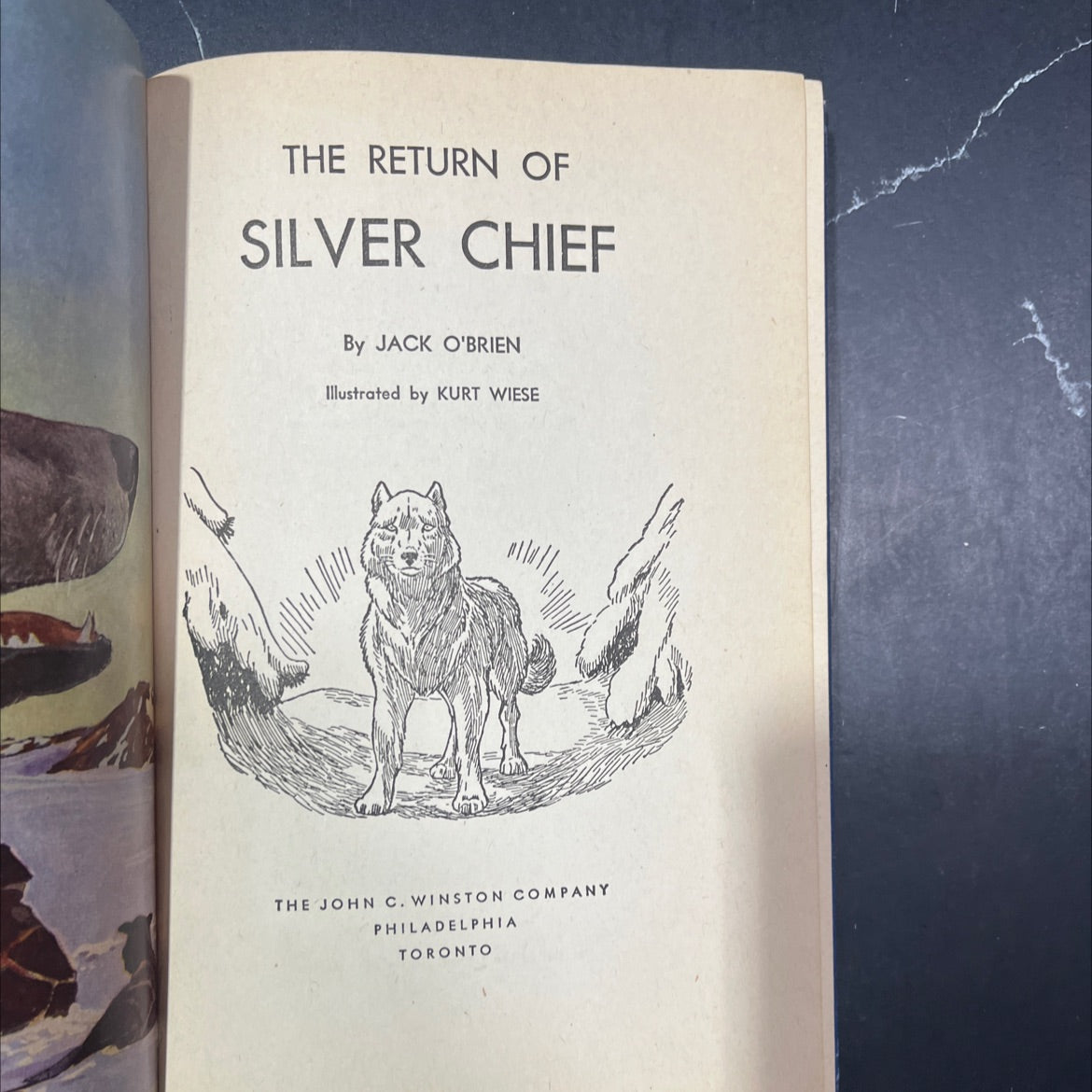 the return of silver chief book, by jack o'brien, 1943 Hardcover image 2
