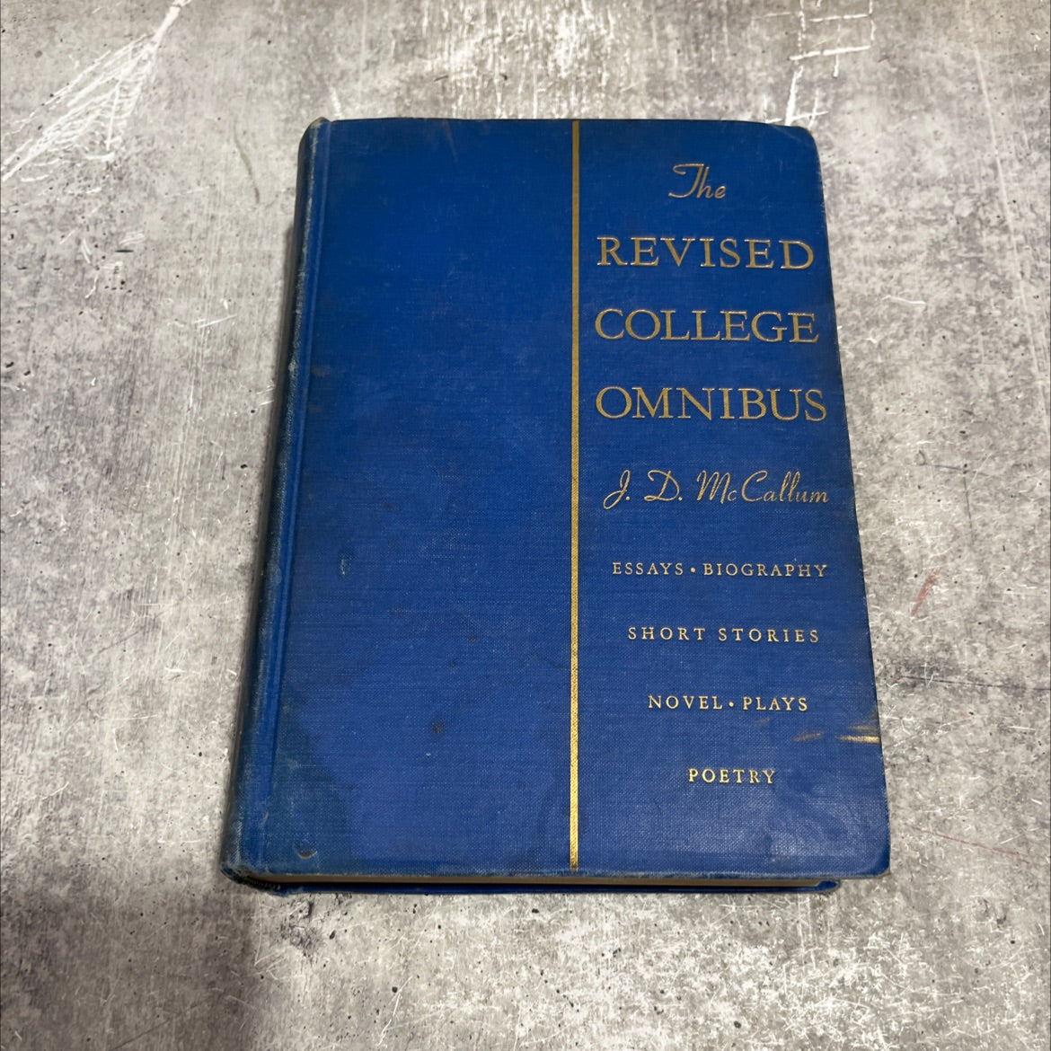 the revised college omnibus book, by james dow mccallum, 1939 Hardcover image 1