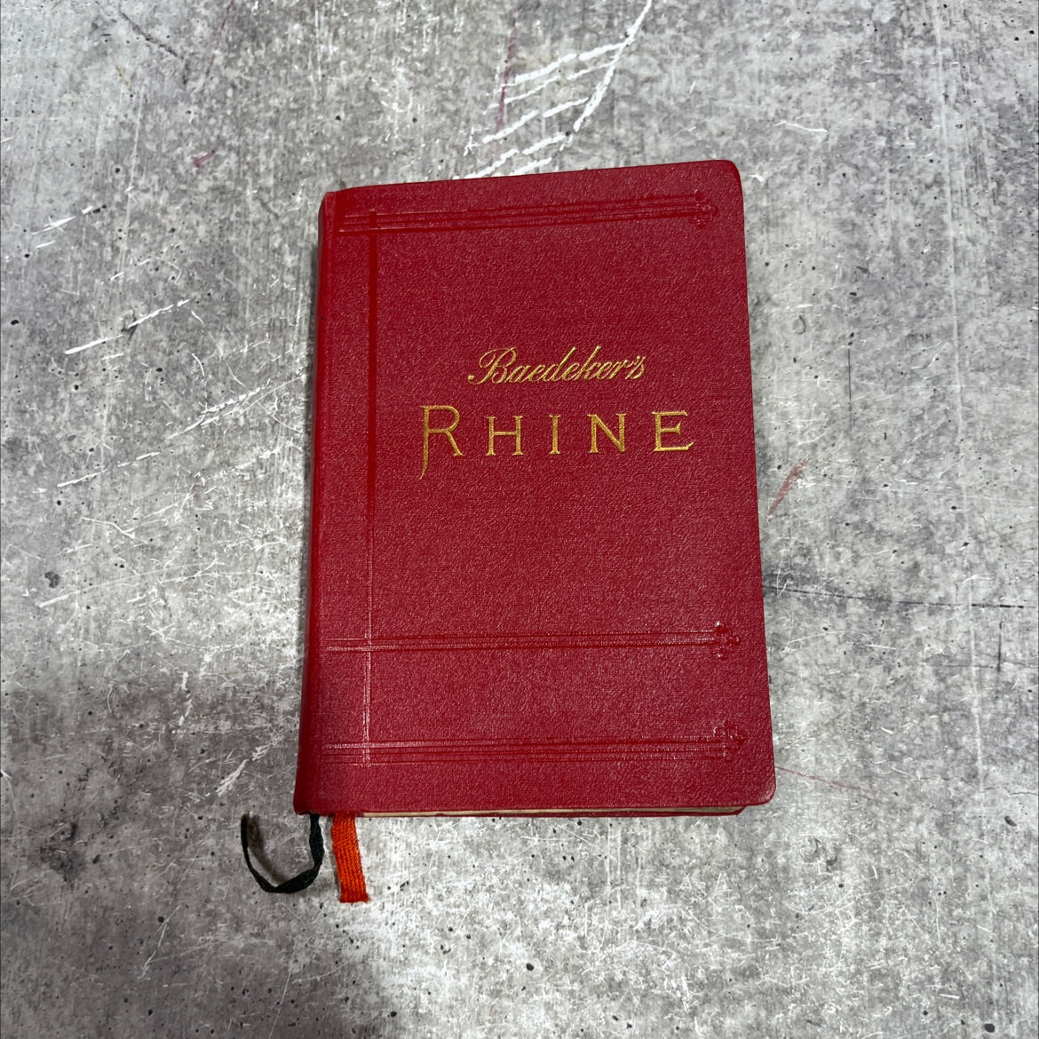 the rhine including the black forest & the vosges handbook for travellers book, by karl baedeker, 1911 Hardcover image 1