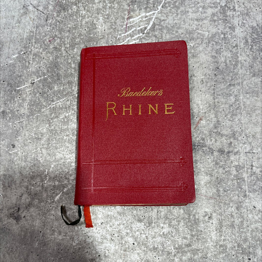 the rhine including the black forest & the vosges handbook for travellers book, by karl baedeker, 1911 Hardcover image 1